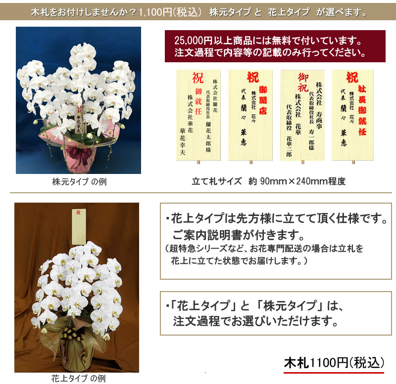 木札が必要な場合は左のボタンから追加購入してください